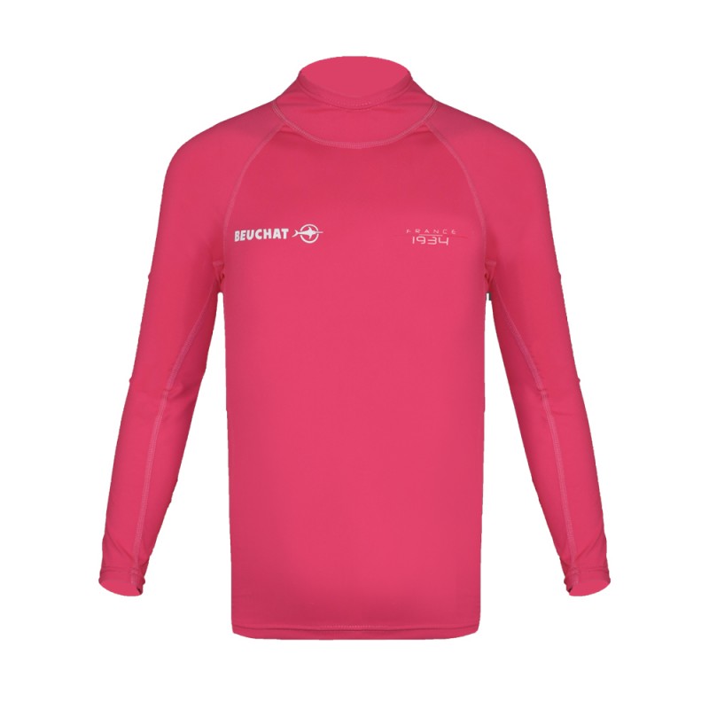 JUNIOR ATOLL RASHGUARD LYCRA (UPF 50+) - MANECA LUNGA - ROZ